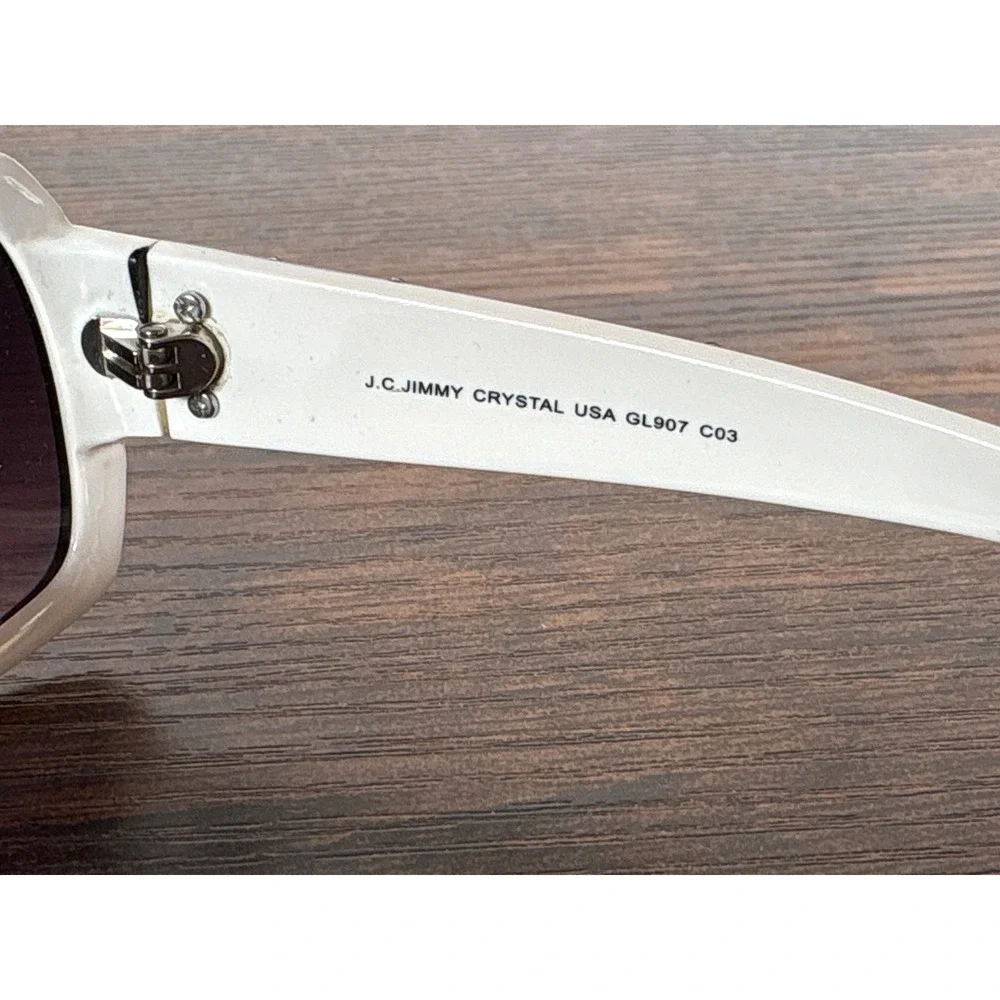 Jimmy Crystal New York GL907 C03 Swarovski Crystal Sunglasses White Black‎